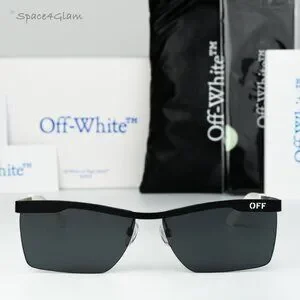 Off-White Women Sunglasses Black Grey Rectangle OERI095F RIMINI 1007 BRAND NEW Off-White | Accessories | Offwhite Rimini Men Sunglasses  main image 4